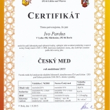 Certifikát Český med